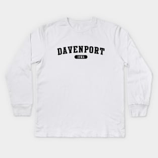 Davenport, IA Kids Long Sleeve T-Shirt